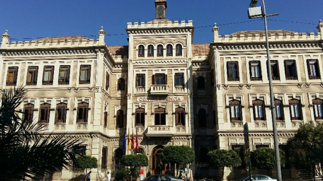 Edificio de la Convalecencia, sede del rectorado de la UMU