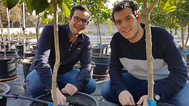 Felipe Bastida y Jos&eacute; Luis Moreno, investigadores del grupo de Enzimolog&iacute;a y Biorremediaci&oacute;n de Suelos del CEBAS-CSIC y autores del estudio.