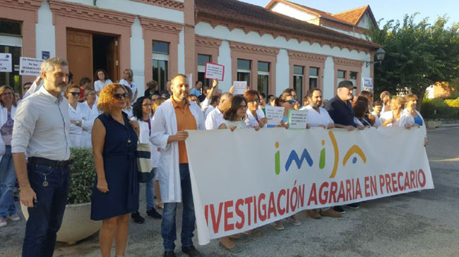 Imagen de archivo de una protesta de trabajadores del Imida
