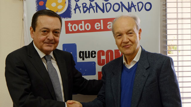 Jos&eacute; Mar&iacute;a Albarrac&iacute;n y Jos&eacute; Moreno, presidente de Jes&uacute;s Abandonado