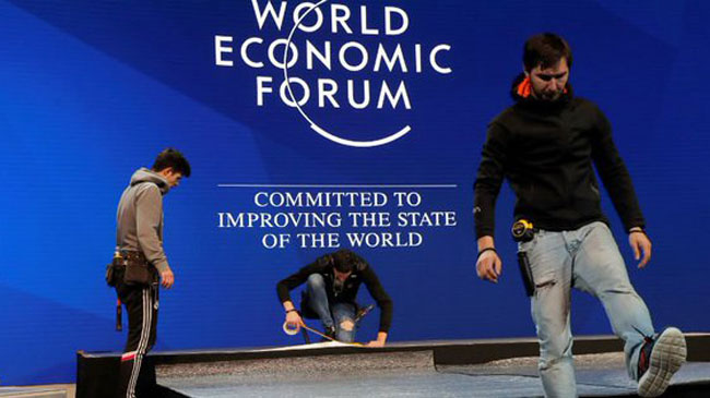 Todo listo para acoger ma&ntilde;ana el Foto de Davos