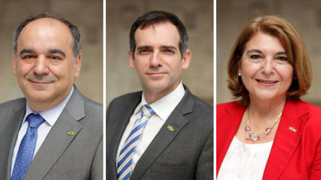 Francisco Jos&eacute; Carrera, Juan Jos&eacute; Liarte e Isabel Campuzano