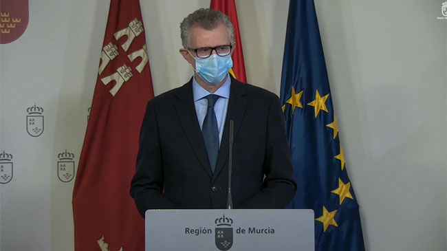 Juan Jos&eacute; Pedre&ntilde;o en la rueda de prensa tras la celebraci&oacute;n del Consejo de Gobierno