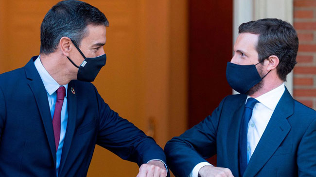 Pedro S&aacute;nchez y Pablo Casado