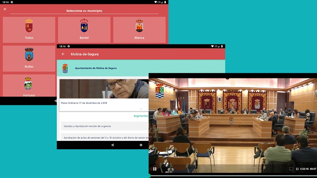 Pleno del Ayuntamiento de Molina de Segura retransmitido a trav&eacute;s de la plataforma Replay