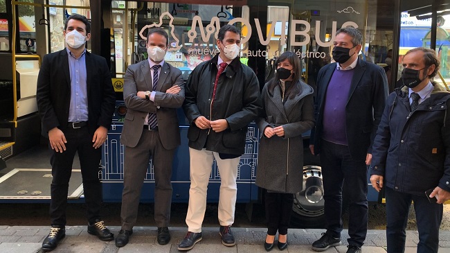 Presentaci&oacute;n de la prueba piloto del primer veh&iacute;culo cien por cien el&eacute;ctrico y libre de emisiones del sistema Movibus