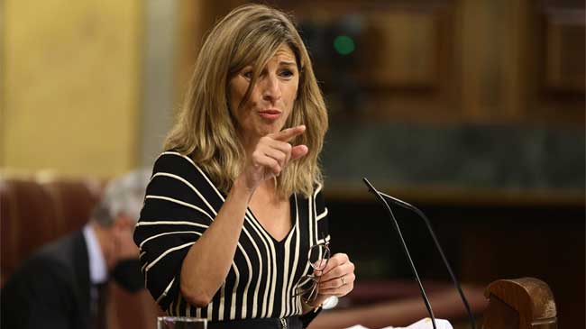 La ministra de Trabajo, Yolanda D&iacute;az
