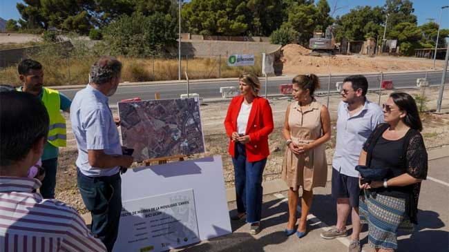Imagen de archivo de la presentaci&oacute;n del carril bici hasta el campus de la UCAM