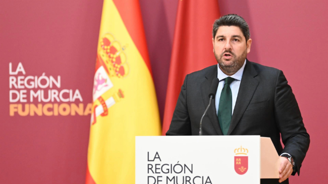 López Miras comparece en el Palacio de San Esteban tras presidir el Consejo de Gobierno de la Región de Murcia - CARM López Miras comparece en el Palacio de San Esteban tras presidir el Consejo de Gobierno de la Región de Murcia - CARM