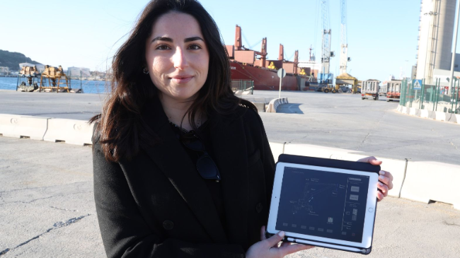 María Segado, premiada por la cátedra Mare Nostrum de la Autoridad Portuaria de Cartagena. María Segado, premiada por la cátedra Mare Nostrum de la Autoridad Portuaria de Cartagena.