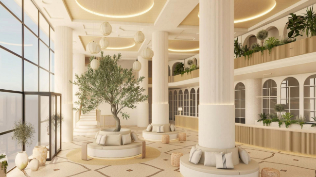 magen render de la recepci&oacute;n del alojamiento - MAGIC
