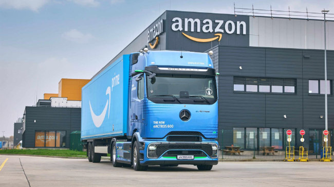 Imagen de un EActros 600 de Mercedes-Benz Trucks. - Amazon