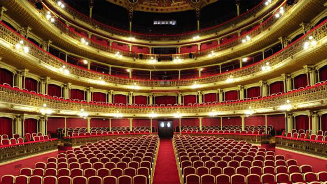 Imagen de archivo del interior del Teatro Romea
