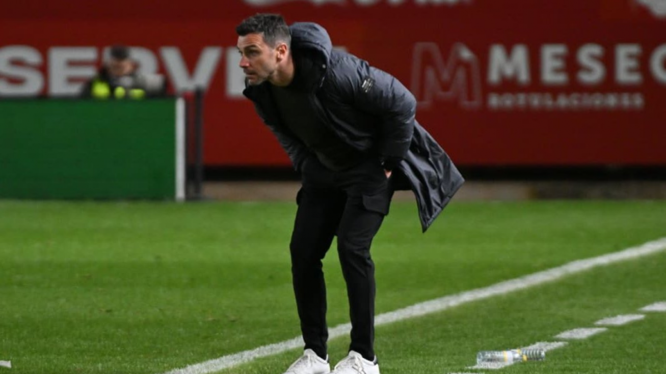 Adrián Colunga durante el encuentro ante el Algeciras. Adrián Colunga durante el encuentro ante el Algeciras.