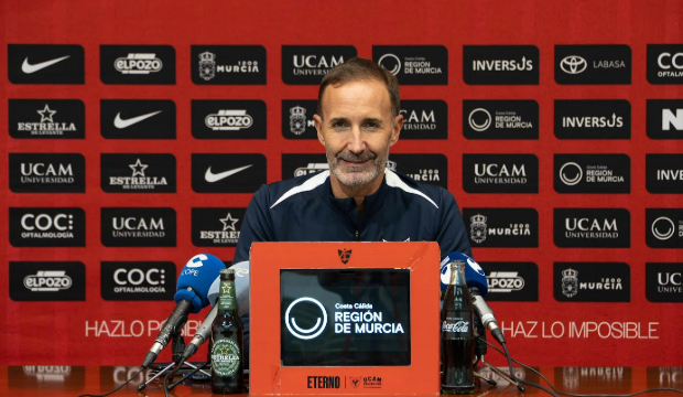 Sito Alonso durante la rueda de prensa previa al partido de Bilbao. Sito Alonso durante la rueda de prensa previa al partido de Bilbao.