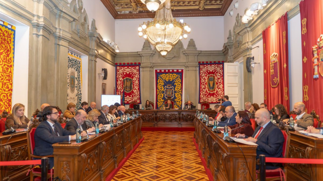 Sesi&oacute;n plenaria del Ayuntamiento de Cartagena.