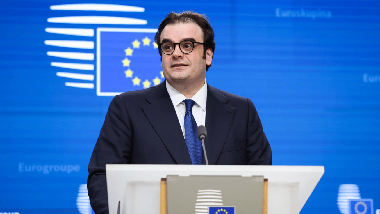 El ministro de Finanzas griego y presidente del Eurogrupo, Kyriakos Pierrakakis - ALEXANDROS MICHAILIDIS / EUROPEAN COUNCIL El ministro de Finanzas griego y presidente del Eurogrupo, Kyriakos Pierrakakis - ALEXANDROS MICHAILIDIS / EUROPEAN COUNCIL
