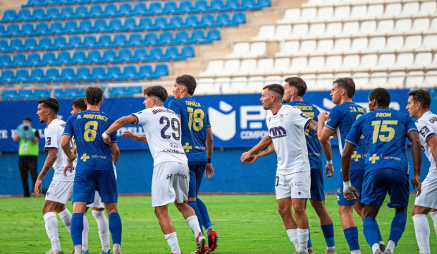 Imagen del partido que enfrentó a Lorca Deportiva y Real Jaén en la primera jornada de liga Imagen del partido que enfrentó a Lorca Deportiva y Real Jaén en la primera jornada de liga
