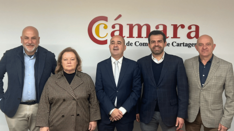 Reunión de Vox con la Cámara de Comercio de Cartagena y COEC