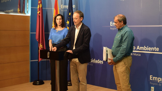 Nuria Fuentes, Javier Celdr&aacute;n y Juan Antonio Pedre&ntilde;o