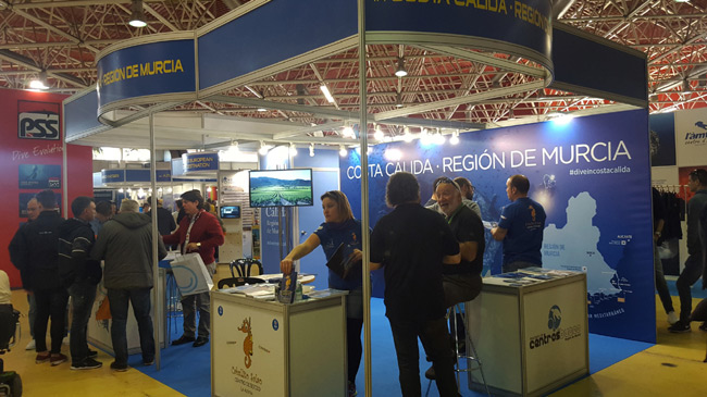Stand de Murcia en la Mediterranean Diving Show