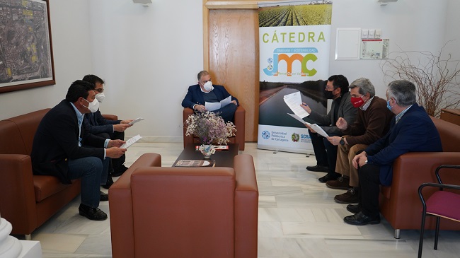 Reunión mantenida por el Sindicato Central de Regantes del Acueducto Tajo Seguray la Upct Reunión mantenida por el Sindicato Central de Regantes del Acueducto Tajo Seguray la Upct