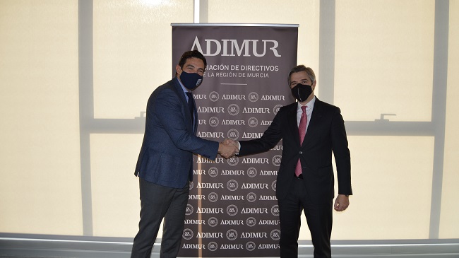 El presidente de Adimur, Antonio L&oacute;pez, y el socio de Deloitte responsable de la oficina de Murcia, Enrique Egea