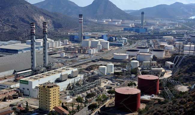 Central el&eacute;ctrica de ciclo combinado de Iberdrola en Escombreras