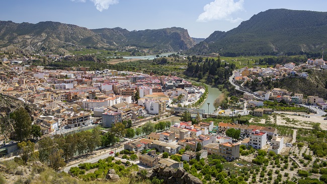 Vista a&eacute;rea del municipio de Blanca