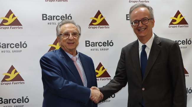 Tomás Fuertes, presidente de Grupo Fuertes, y Simón Pedro Barceló, copresidente del Grupo Barceló Tomás Fuertes, presidente de Grupo Fuertes, y Simón Pedro Barceló, copresidente del Grupo Barceló