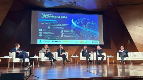Pedro Pablo Hern&aacute;ndez, a la izquierda, en la XXIII edici&oacute;n IMEX-Madrid 2024