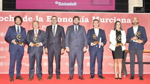 Premiados en la Noche de la Econom&iacute;a Murciana 2023