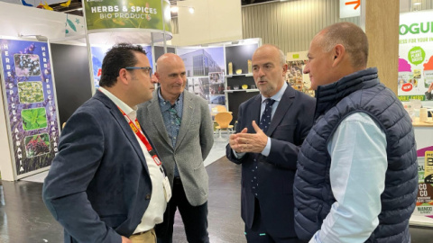 Parte de la delegación murciana en la feria Biofach Parte de la delegación murciana en la feria Biofach