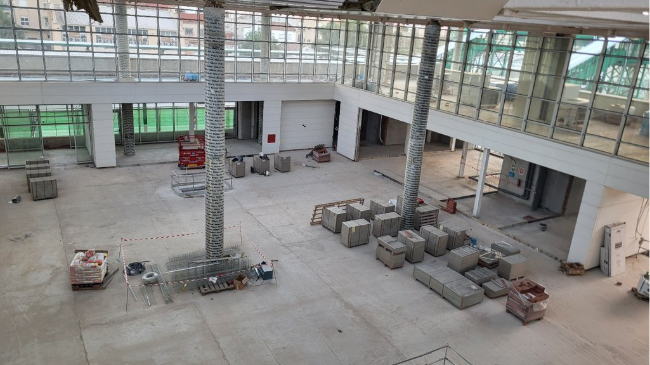 Estado actual de la obras en la estación de 'El Carmen'. de Murcia. Estado actual de la obras en la estación de 'El Carmen'. de Murcia.