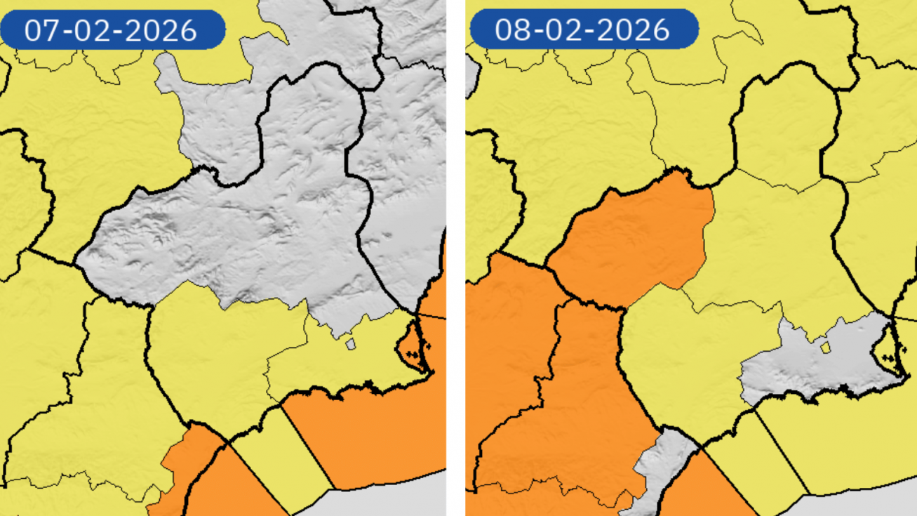 AVISOS HOY Y MA&Ntilde;ANA | Regi&oacute;n de Murcia: costeros y vientos. Nivel m&aacute;ximo de aviso: naranja - AEMET