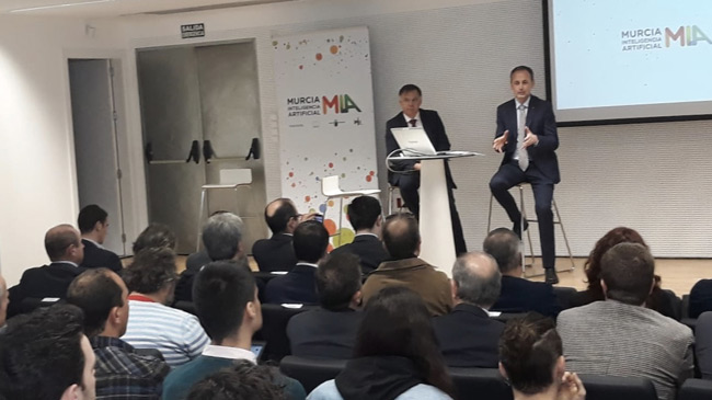 Momento de la inauguraci&oacute;n de la jornada 'Murcia Inteligencia Artificial'