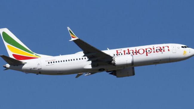 Boeing 737 MAX como el que se estrelló el domingo en Etiopía Boeing 737 MAX como el que se estrelló el domingo en Etiopía