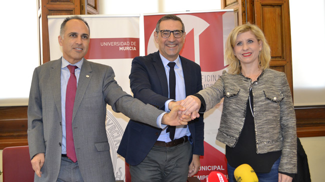 Los rectores de Cartagena, Murcia y la alcaldesa de Molina