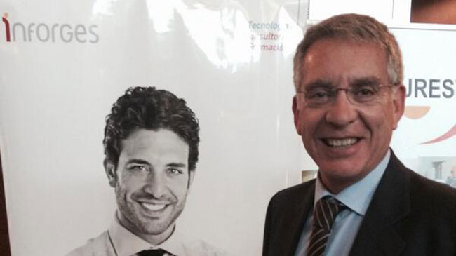 Imagen de archivo de Emilio Parra en un evento empresarial organizado por MurciaEconom&iacute;a en 2014
