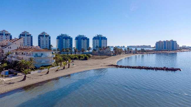 Playa de Veneziola, en La Manga