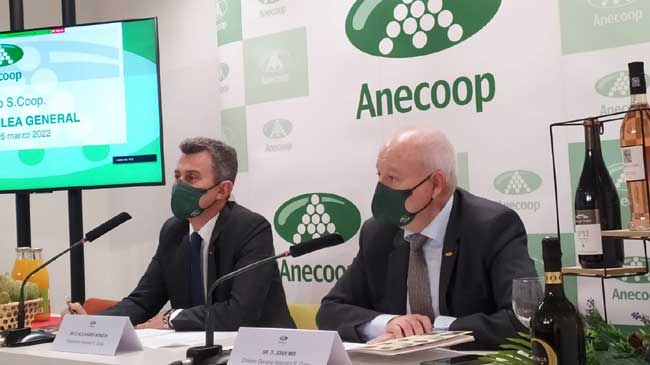 Alejandro Monz&oacute;n y Joan Mir, presidente y director general de Anecoop, respectivamente