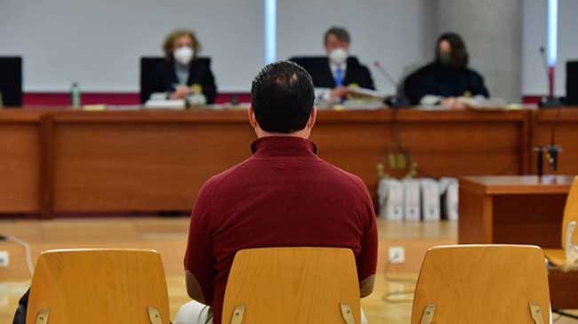 El acusado, durante el juicio celebrado en enero de 2022