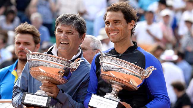Toni Nadal junto a su sobrino, el tenista Rafael Nadal