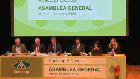 Asamblea General de socios de Anecoop, celebrada en el Auditorio Víctor Villegas de Murcia Asamblea General de socios de Anecoop, celebrada en el Auditorio Víctor Villegas de Murcia