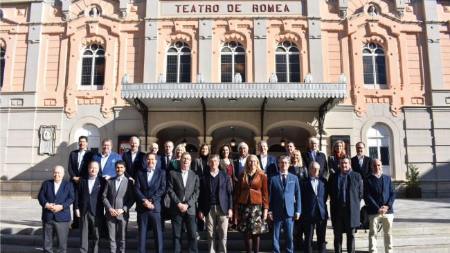 Recibimiento de las autoridades.