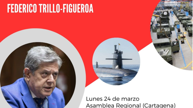 Federico Trillo-Figueroa protagoniza la primera sesión matinal de las I Jornadas MurciaEconomía-Defensa. Federico Trillo-Figueroa protagoniza la primera sesión matinal de las I Jornadas MurciaEconomía-Defensa.