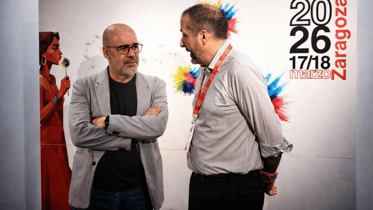 El secretario general de CCOO, Unai Sordo, y el secretario general de CCOO Servicios, Ram&oacute;n Gonz&aacute;lez. - EUROPA PRESS
