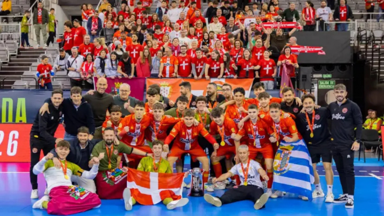 El juvenil del Jimbee se proclama campe&oacute;n de la Copa de Espa&ntilde;a.