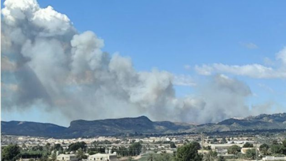 Incendio en Sierra Espuña. Incendio en Sierra Espuña.