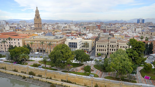 Panor&aacute;mica de la ciudad de Murcia.